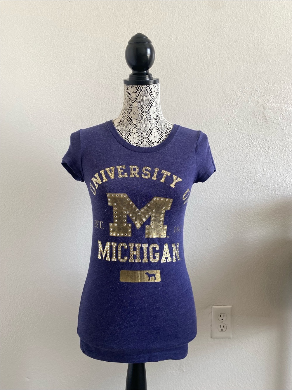 Victoria’s Secret pink Michigan University Purple Tee